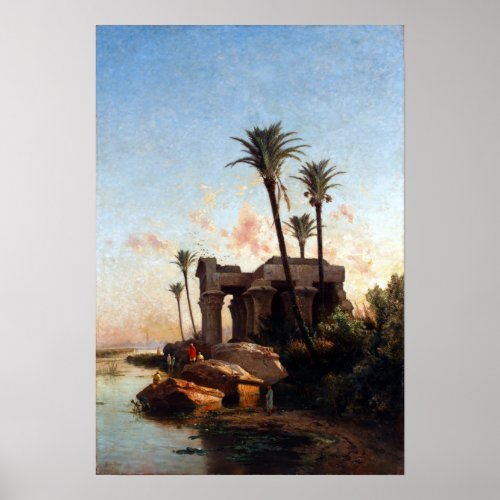Carlos de Haes Egyptian Landscape Poster