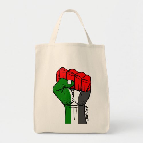 Carlos Latuffs Palestinian Fist Bag