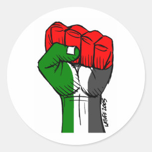 Carlos Latuff's Palestinian Fist Sticker