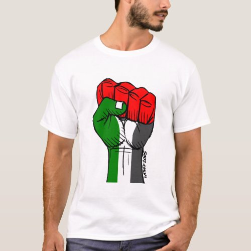 Carlos Latuffs Palestinian Fist T_shirt