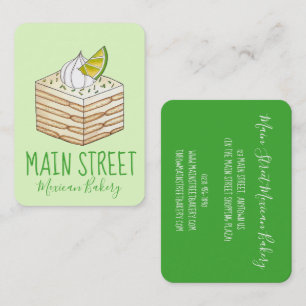Carlota De Limón Mexican Cake Chef Bakery Food Business Card
