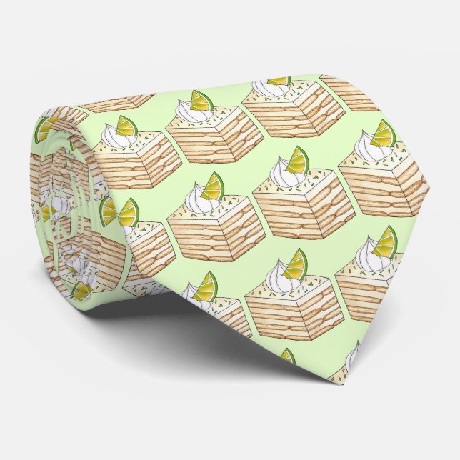 Carlota de Limón Mexican Icebox Cake Bake Sale Neck Tie (Rolled)