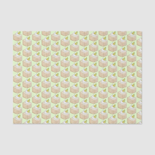 Carlota de Limón Mexican Icebox Cake Bake Sale Tissue Paper (Front)