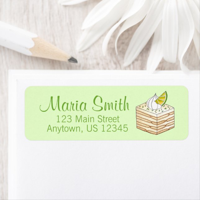 Carlota de Limón Mexican Icebox Cake Bakery Chef Label (Insitu)