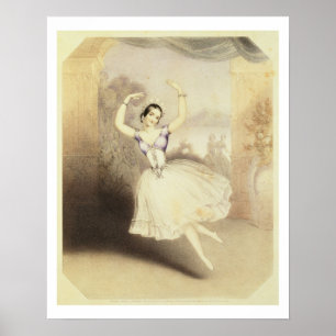 Carlotta Grisi (1819-99) in the Ballet of the Peri Poster