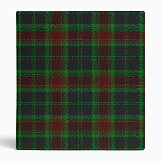 Carlow County Irish Tartan 3 Ring Binder (Front)