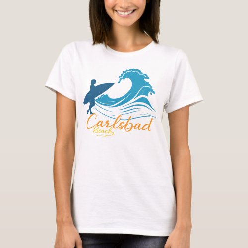 Carlsbad beach California  T_Shirt