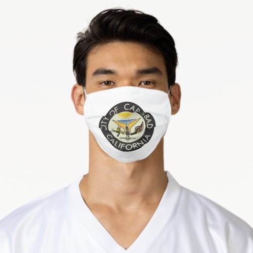 Carlsbad California City Seal Adult Cloth Face Mask