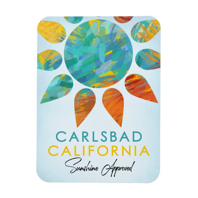 Carlsbad California Sunshine Travel Magnet (Vertical)