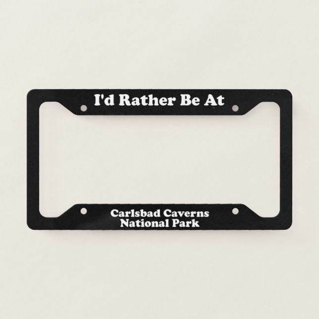 Carlsbad Caverns National Park - LPF License Plate Frame (Front)