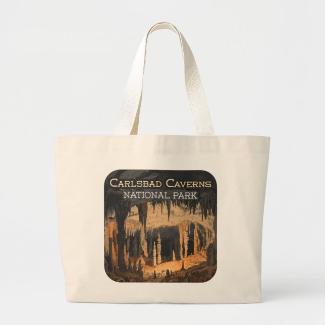 Carlsbad Caverns National Park New Mexico Large Tote Bag (Front)