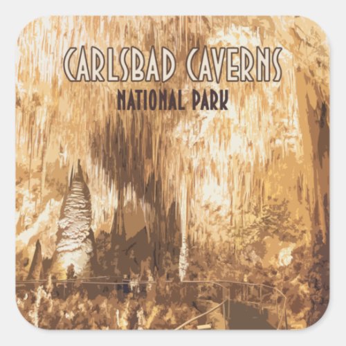 Carlsbad Caverns National Park New Mexico Square Sticker