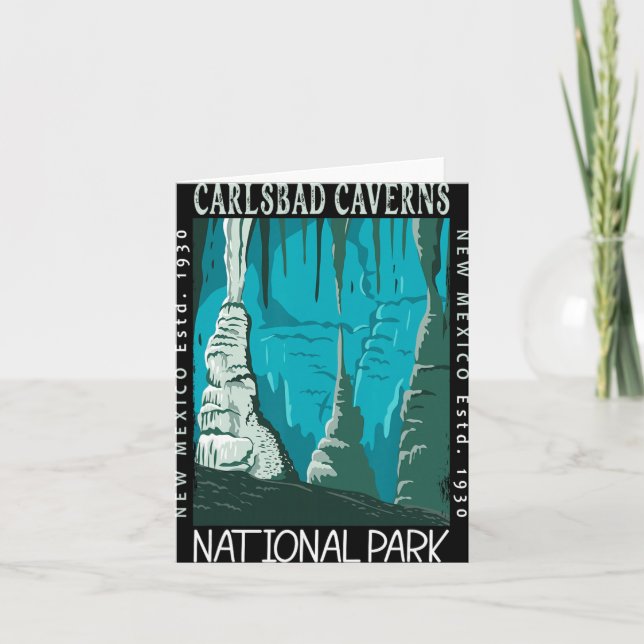 Carlsbad Caverns National Park New Mexico Vintage  Card (Front)
