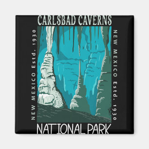 Carlsbad Caverns National Park New Mexico Vintage Magnet