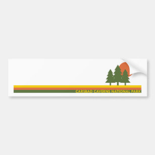 Carlsbad Caverns National Park Pine Trees Sun Bumper Sticker