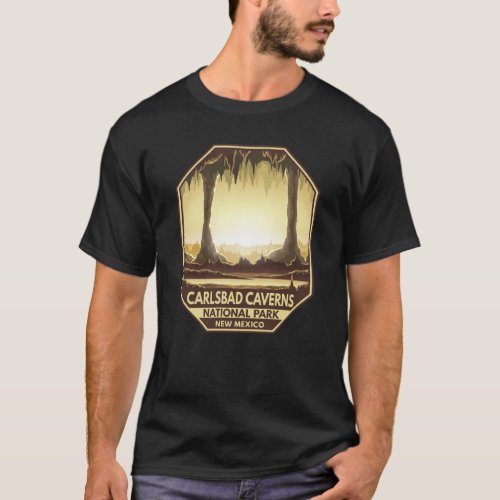 Carlsbad Caverns National Park Retro Emblem T_Shirt