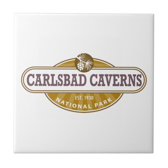 Carlsbad Caverns National Park Tile (Front)