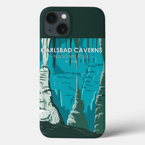 Carlsbad Caverns National Park Vintage iPhone 13 Case