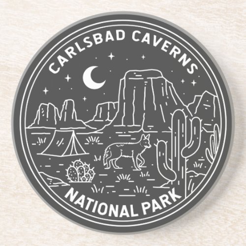 Carlsbad Caverns National Park Vintage  Coaster