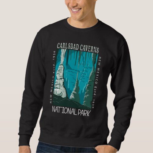 Carlsbad Caverns National Park Vintage Distressed  Sweatshirt