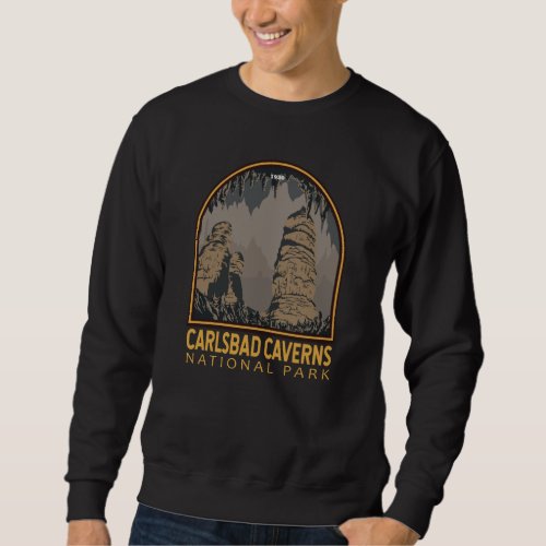 Carlsbad Caverns National Park Vintage Emblem Sweatshirt