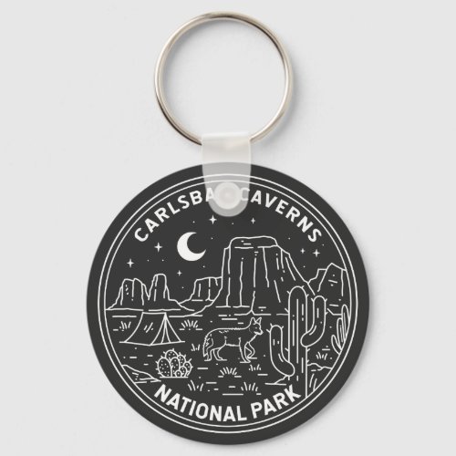 Carlsbad Caverns National Park Vintage  Keychain