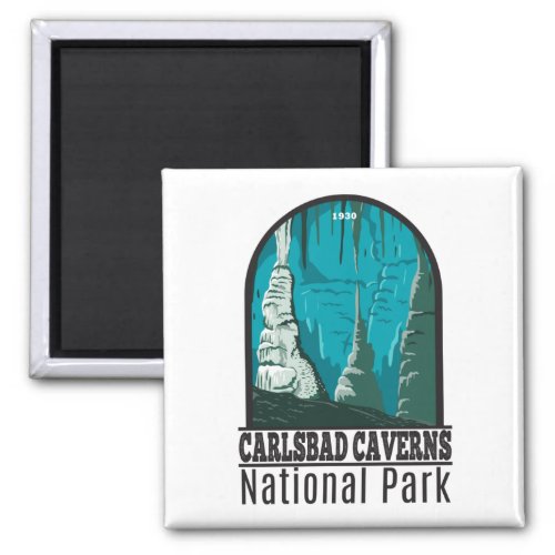 Carlsbad Caverns National Park Vintage  Magnet