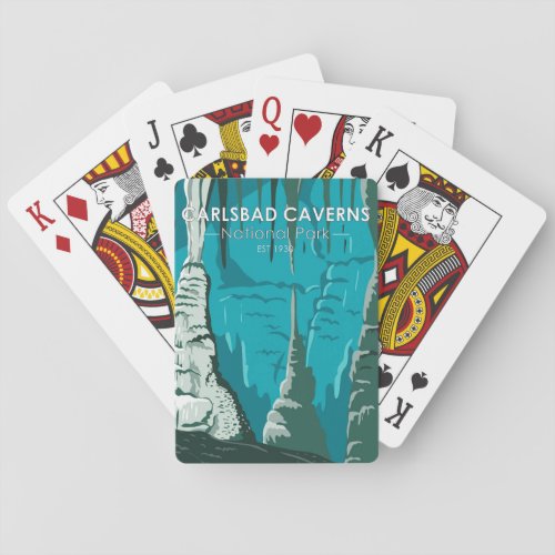 Carlsbad Caverns National Park Vintage  Playing Cards