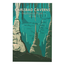 Carlsbad Caverns National Park Vintage Wood Wall Art