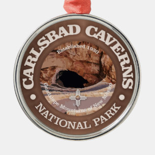 Carlsbad Caverns NP (rd)2 Metal Ornament