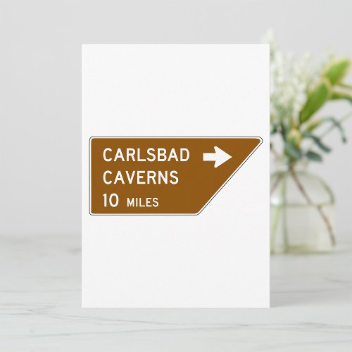 Carlsbad Caverns Sign Invitation