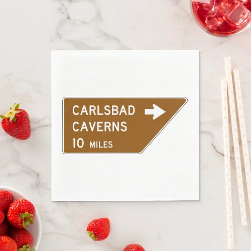 Carlsbad Caverns Sign Napkins