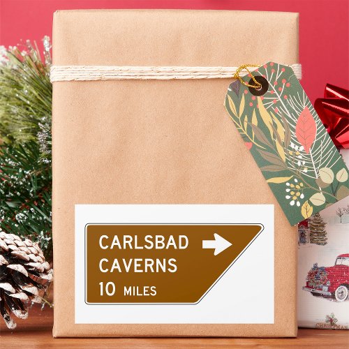 Carlsbad Caverns Sign Rectangular Sticker