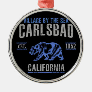 Carlsbad Metal Ornament