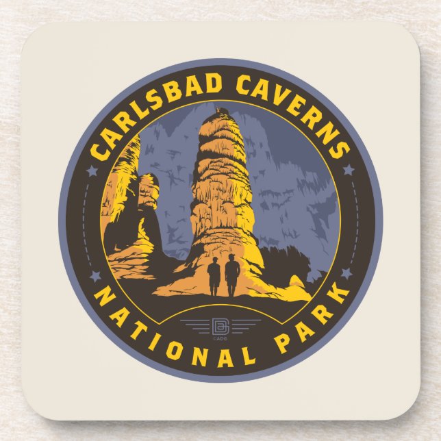 Carlsbad National Park Beverage Coaster (Front)