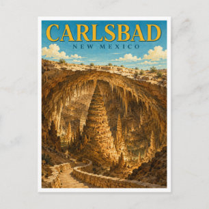 Carlsbad New Mexico Carlsbad Caverns GeoSaga Postcard