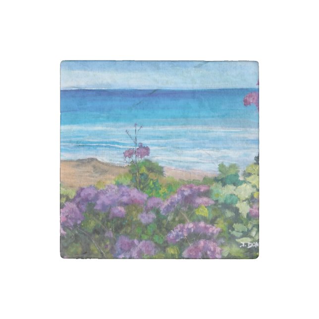 Carlsbad Ocean, Stone Magnet (Front)