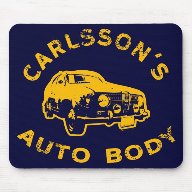 carlsson-auto-body_gold mouse pad (Front)