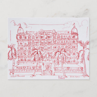 Carlton Hotel, Cannes, France Postcard