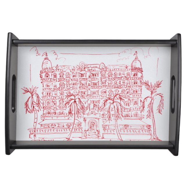 Carlton Hotel, Cannes, France Serving Tray (Front)