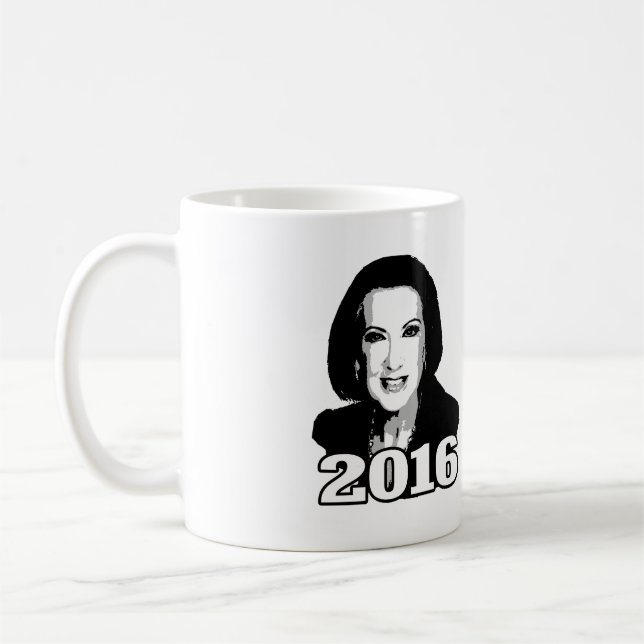 CARLY FIORINA 2016 CANDIDATE COFFEE MUG (Left)
