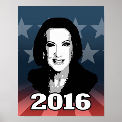 CARLY FIORINA 2016 CANDIDATE POSTER