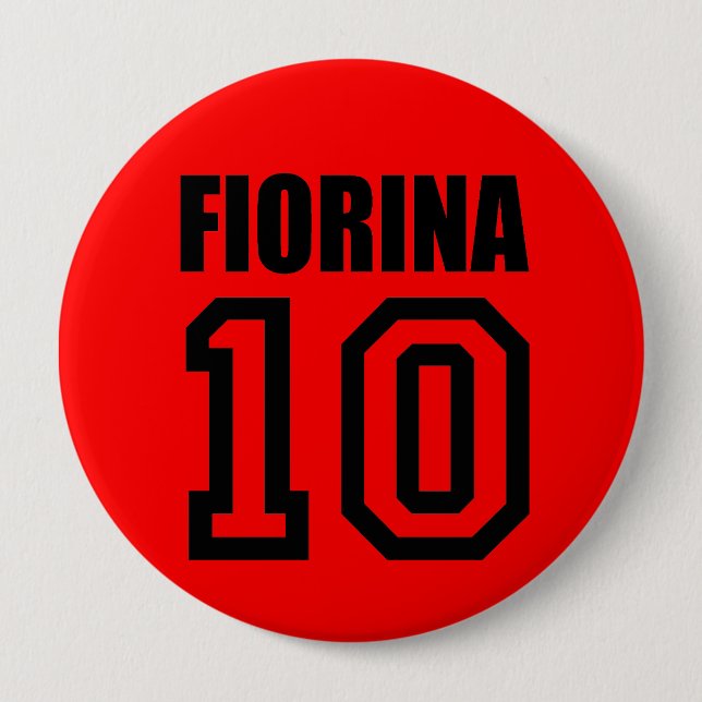 CARLY FIORINA CAMPAIGN GEAR PINBACK BUTTON (Front)