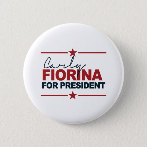 Carly Fiorina For President 2016 Signature Button