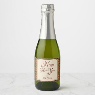 Carly New Year Champagne Label