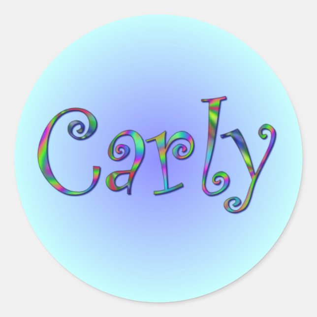 Carly Rainbow Sticker (Front)