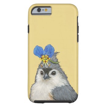 Carly The Tufted Titmouse Iphone 6/6s Tough Case by vickisawyer at Zazzle