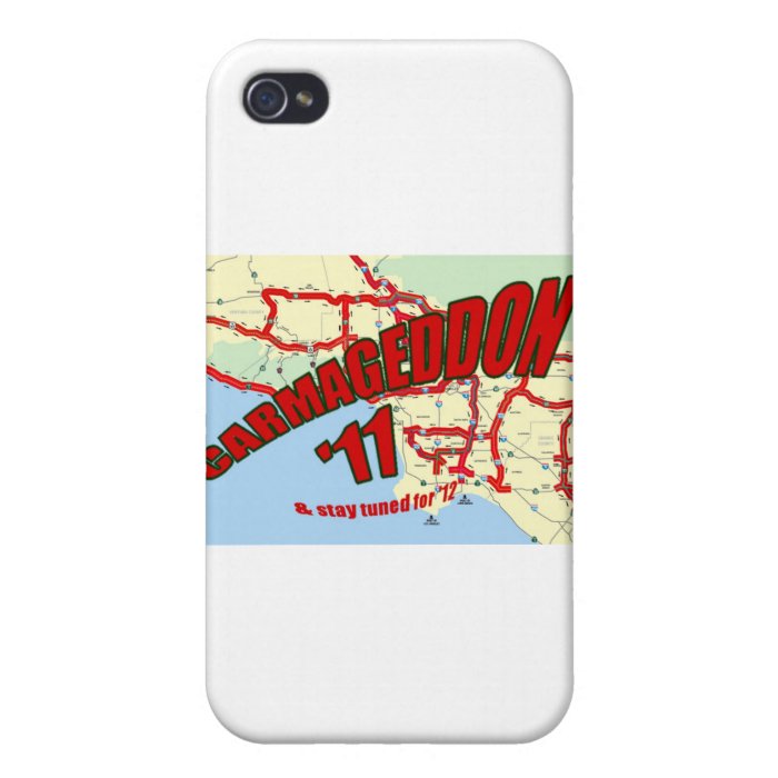 CARMAGEDDON 405 Gridlock in Los Angeles Get it now Case For iPhone 4