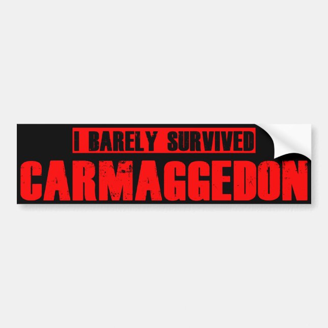 Carmageddon Bumper Sticker (Front)