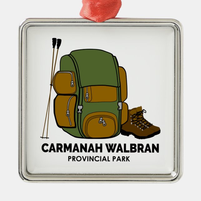 Carmanah Walbran Provincial Park Backpack Metal Ornament (Front)